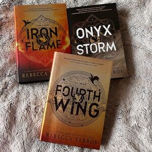 First Edition Fourth Wing by Rebecca Yarros including Iron Flame & Onyx Storm